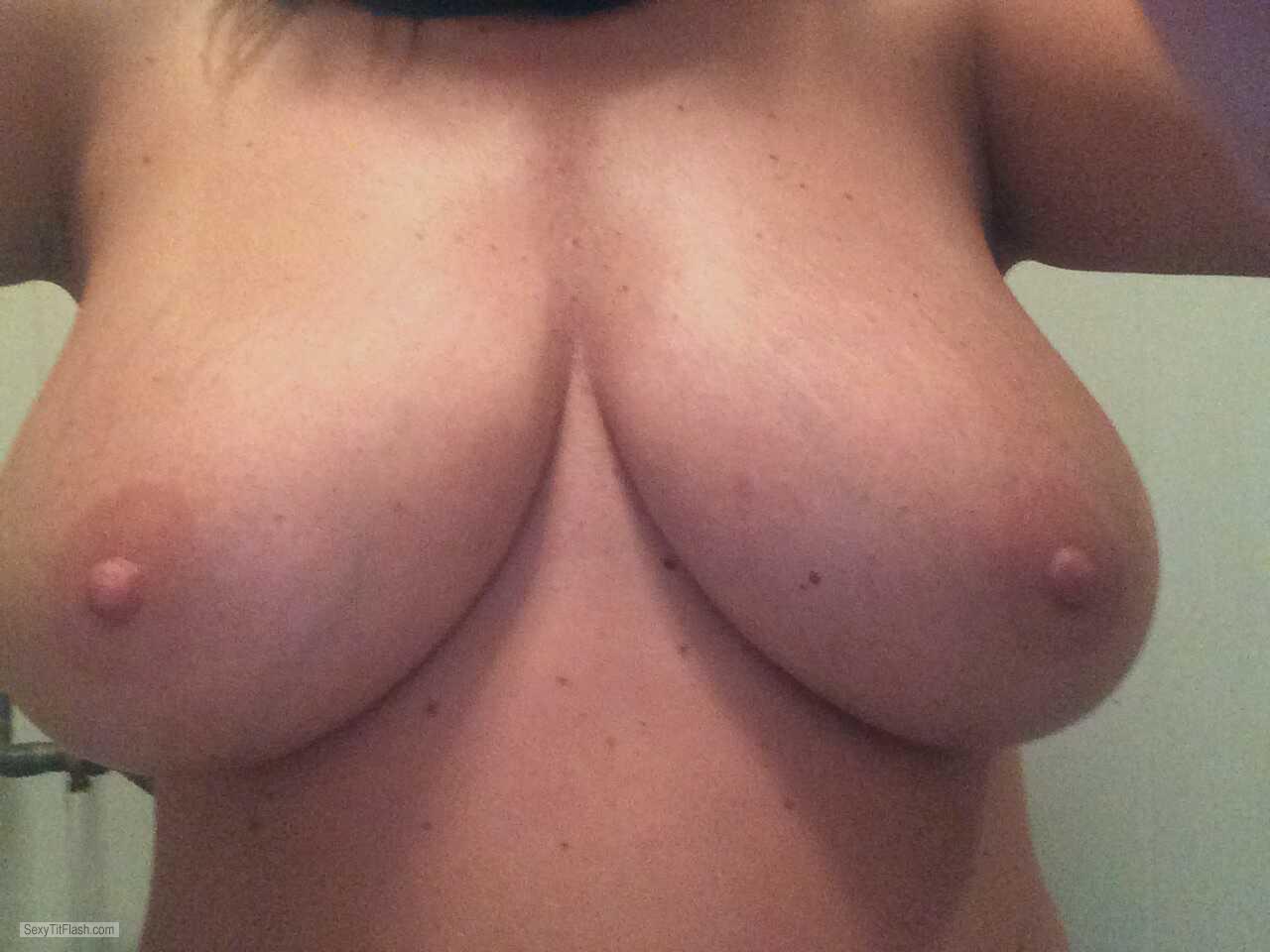 Tit Flash: My Very Big Tits (Selfie) - Big Natural from United States